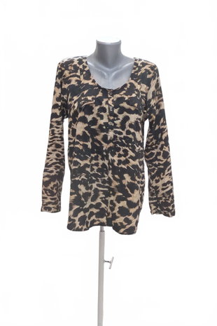 Damen -T-ShirtGenesisohne Aufdruck,farbeanimal-print,größeL
