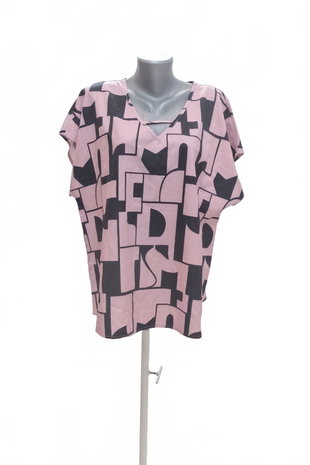 Damen -T-ShirtSheinohne Aufdruck,farbegemustert,größeXL