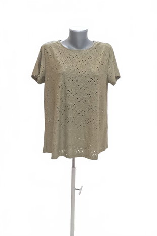 Damen -T-ShirtJaninaohne Aufdruck,farbekhaki,größe42