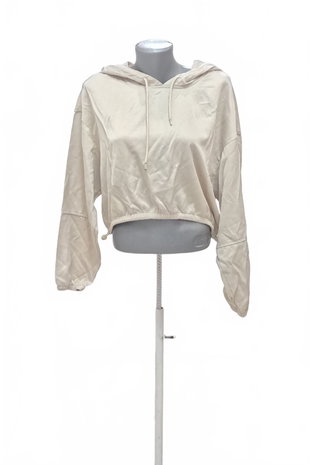 Damen-Sweatshirt von Zara mit ohne Aufdruck, Farbe: beige, Größe: M