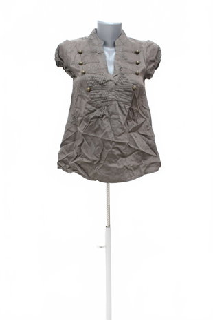 Damen -T-ShirtH&Mohne Aufdruck,farbebraun,größe36