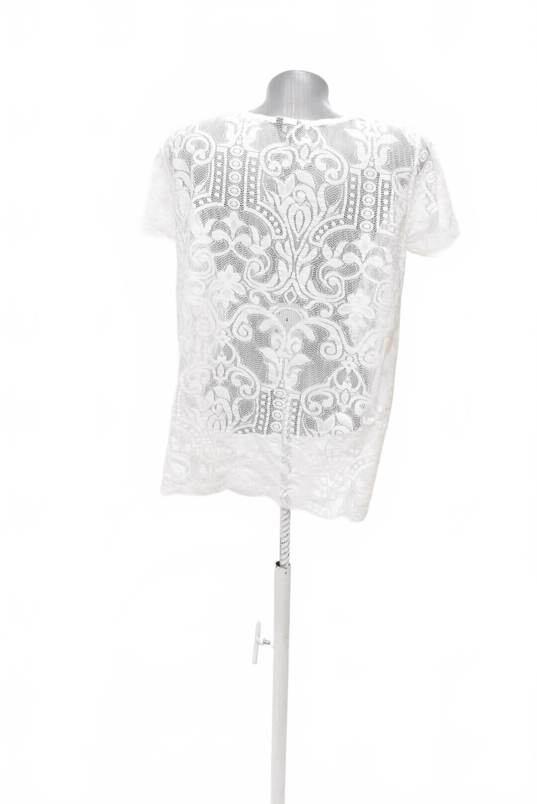 Damen -T-ShirtLindexohne Aufdruck,farbedurchsichtig,größeL