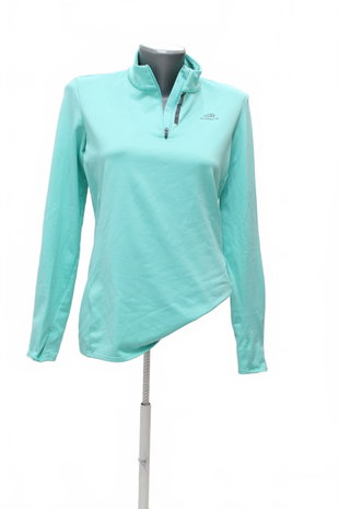 Damen-Sweatshirt von Kalenji mit ohne Aufdruck, Farbe: tůrkis, Größe: 40