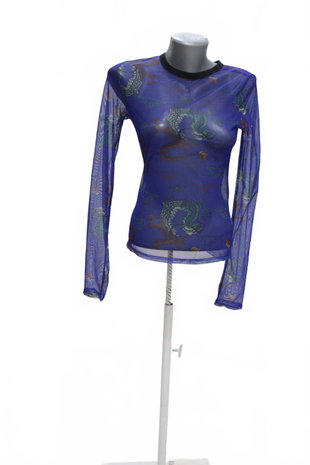 Damen -T-ShirtGenesisohne Aufdruck,farbedurchsichtig,größeS