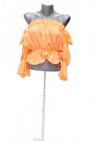 Damen -T-ShirtGenesisohne Aufdruck,farbeorange,größeXS