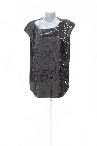 Damen -T-ShirtGenesisohne Aufdruck,farbeschwarz,größeL