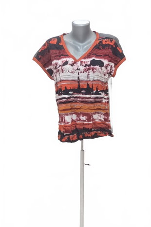 Damen -T-ShirtGenesisohne Aufdruck,farbegemustert,größeL
