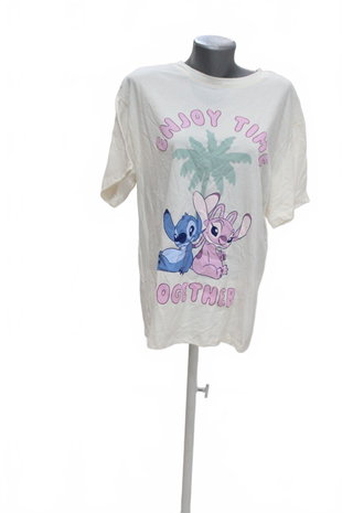 Damen -T-ShirtSinsaymit Aufdruck,farbebeige,größeM