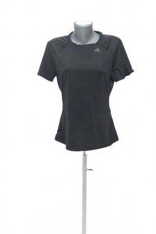 Damen -T-ShirtAdidasohne Aufdruck,farbeschwarz,größeM