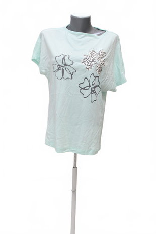 Damen -T-ShirtEspritmit Aufdruck,farbetůrkis,größeM