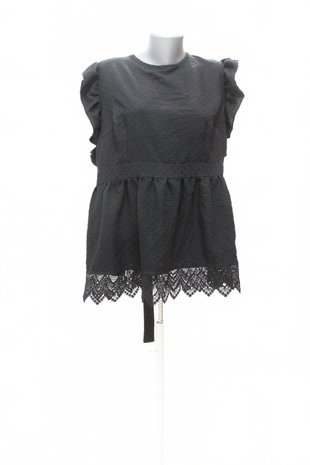 Damen -T-ShirtGenesisohne Aufdruck,farbeschwarz,größe2XL