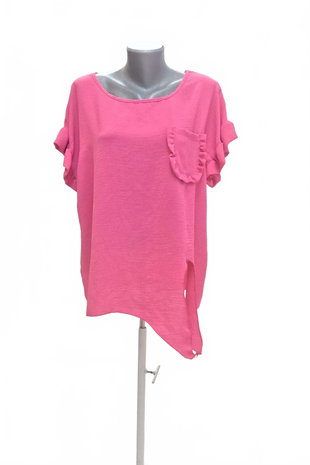 Damen -T-ShirtNew Collectionohne Aufdruck,farberute,größeM