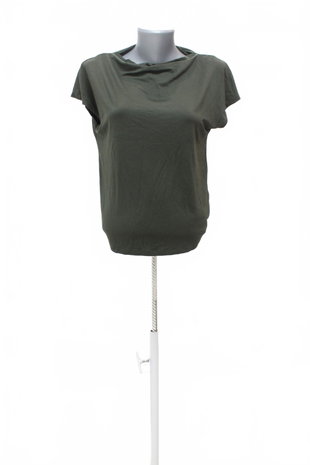 Damen -T-ShirtLindexohne Aufdruck,farbekhaki,größeXS