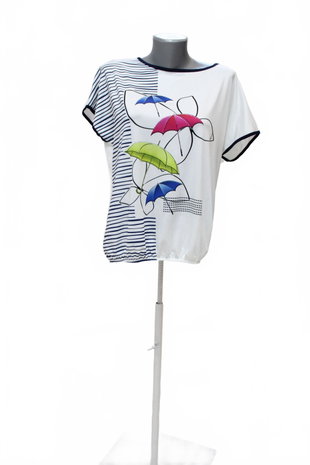 Damen -T-ShirtGenesismit Aufdruck,farbeweiss,größeL