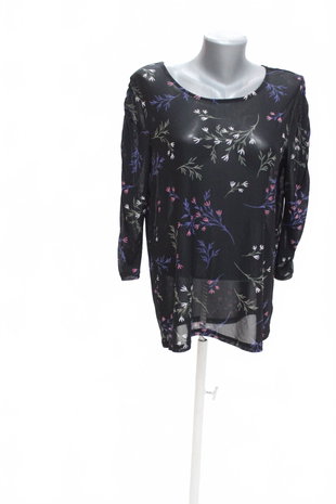 Damen -T-ShirtGenesisohne Aufdruck,farbegeblümt,größe2XL