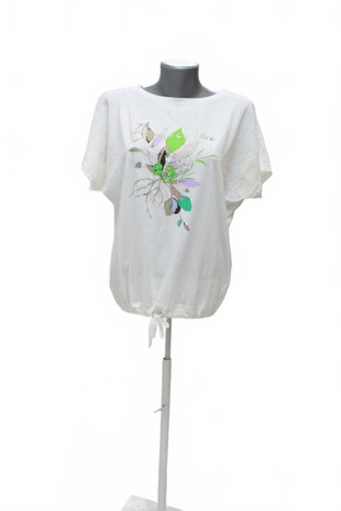 Damen -T-ShirtGenesismit Aufdruck,farbeweiss,größeL