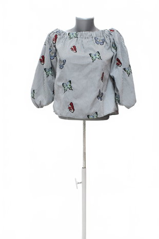Damen -T-ShirtZaraohne Aufdruck,farbegemustert,größeXS