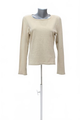 Damen -T-ShirtLindexohne Aufdruck,farbebeige,größeM