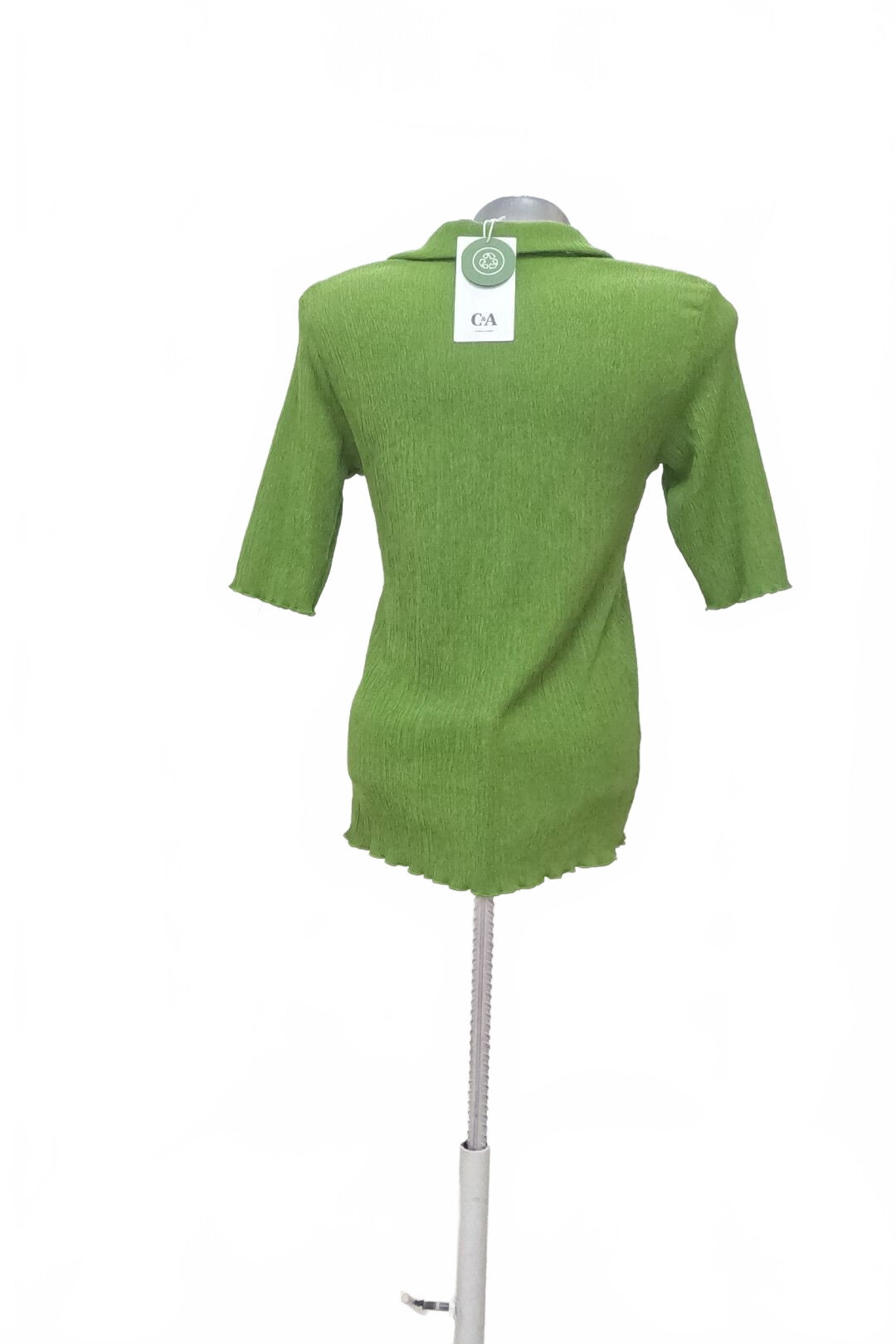 Damen -T-ShirtC&Aohne Aufdruck,farbegrün,größeXS