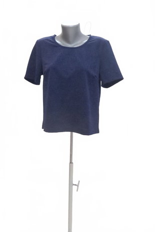 Damen -T-ShirtEsmaraohne Aufdruck,farbeblau,größeM