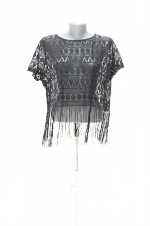 Damen -T-ShirtGenesisohne Aufdruck,farbeschwarz,größeM