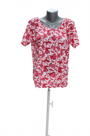 Damen -T-ShirtGenesisohne Aufdruck,farbegeblümt,größeM
