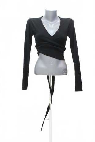 Damen -T-ShirtStradivariusohne Aufdruck,farbeschwarz,größeL