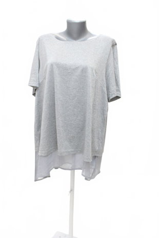 Damen -T-ShirtJaninaohne Aufdruck,farbesilber,größe50