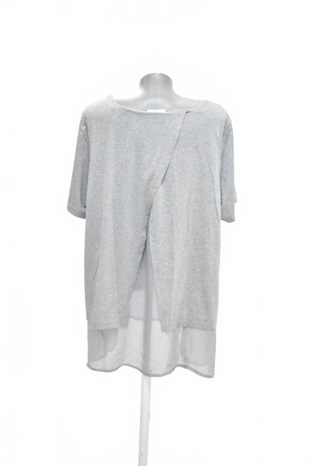 Damen -T-ShirtJaninaohne Aufdruck,farbesilber,größe50