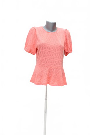 Damen -T-ShirtLindexohne Aufdruck,farberute,größeM