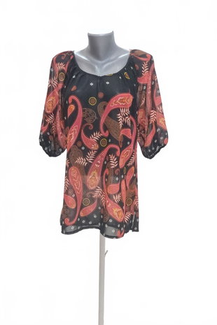 Damen -T-ShirtGenesisohne Aufdruck,farbegeblümt,größeM