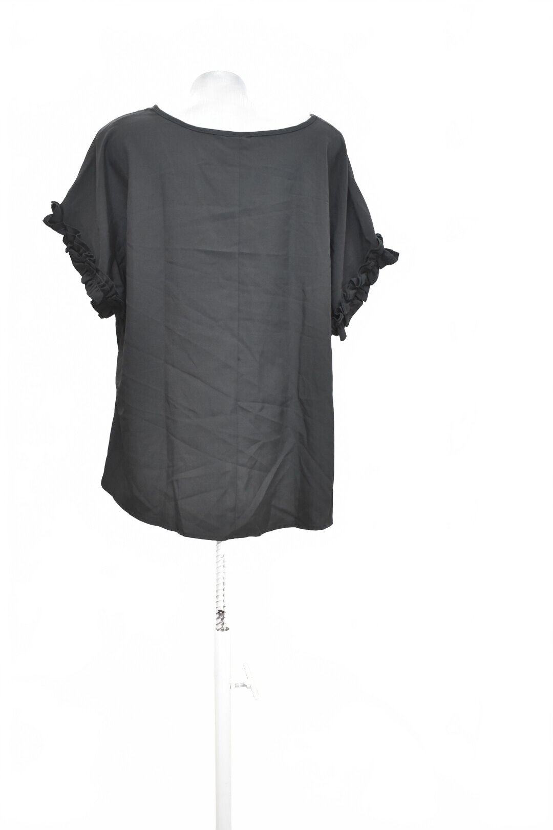 Damen -T-ShirtSheinohne Aufdruck,farbeschwarz,größeXL