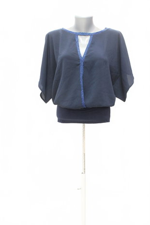 Damen -T-ShirtOrsayohne Aufdruck,farbeblau,größeM