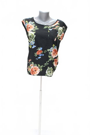Damen -T-ShirtOnlyohne Aufdruck,farbegeblümt,größeM