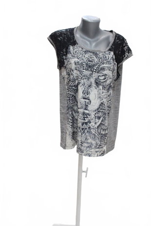 Damen -T-ShirtGenesismit Aufdruck,farbemehrfarbig,größeM