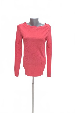 Damen -T-ShirtRinascimentoohne Aufdruck,farberute,größeM
