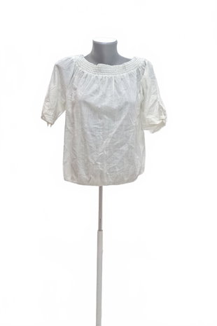 Damen -T-ShirtOvsohne Aufdruck,farbeweiss,größe42