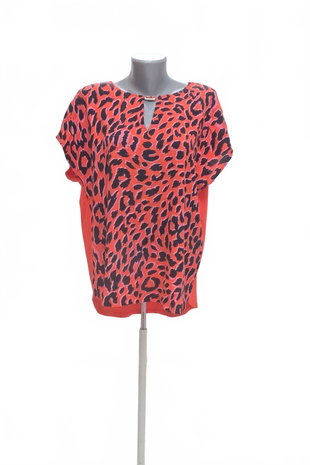 Damen -T-ShirtF&Fohne Aufdruck,farbeanimal-print,größe48