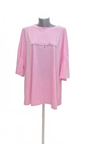 Damen -T-ShirtSheinmit Aufdruck,farberute,größe5XL