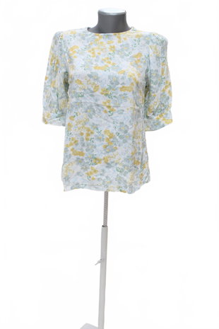 Damen -T-ShirtTchiboohne Aufdruck,farbegeblümt,größe34