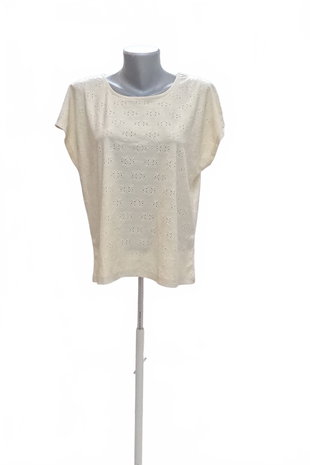 Damen -T-ShirtEsmaraohne Aufdruck,farbebeige,größeM