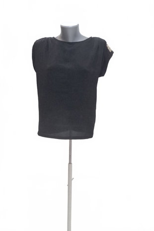 Damen -T-ShirtPromodohne Aufdruck,farbeschwarz,größeM