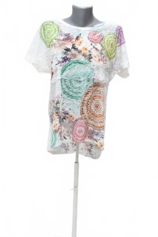 Damen -T-ShirtGenesisohne Aufdruck,farbegemustert,größeM