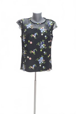 Damen -T-ShirtF&Fohne Aufdruck,farbegeblümt,größe44