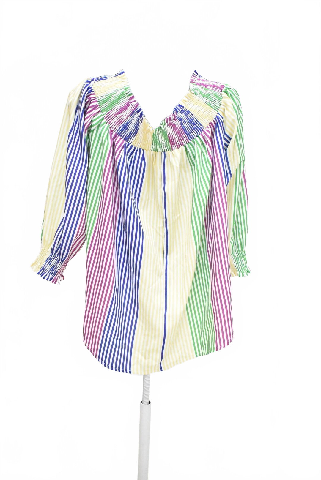 Damen -T-ShirtSheinohne Aufdruck,farbegestreift,größeXL