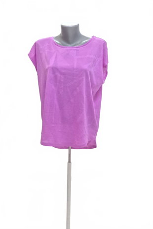Damen -T-ShirtTchiboohne Aufdruck,farbeviolett,größeM