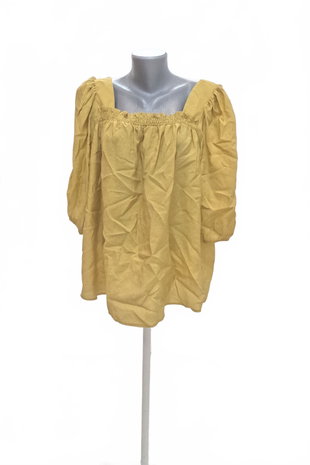 Damen -T-ShirtF&Fohne Aufdruck,farbegelb,größe48