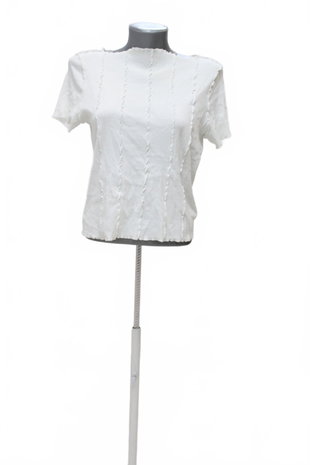 Damen -T-ShirtMonkiohne Aufdruck,farbeweiss,größeL