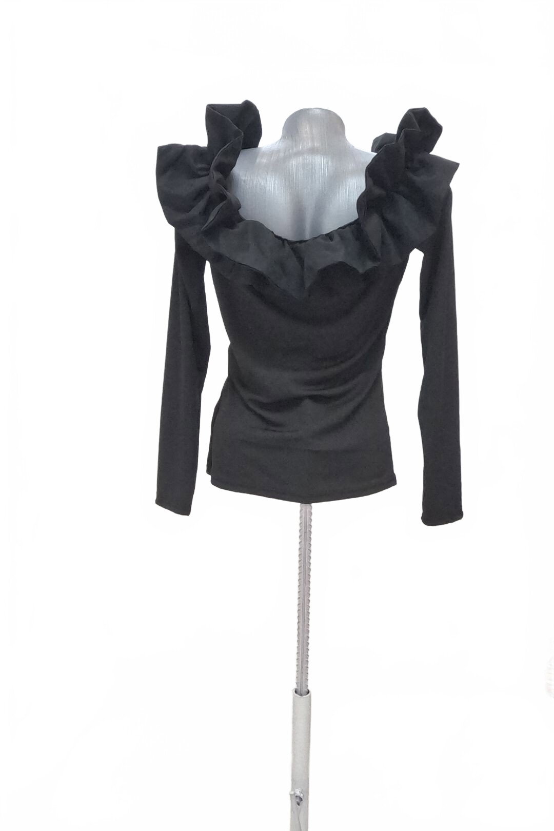 Damen -T-ShirtSheinohne Aufdruck,farbeschwarz,größeXL