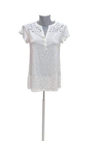 Damen -T-ShirtGenesisohne Aufdruck,farbeweiss,größeM